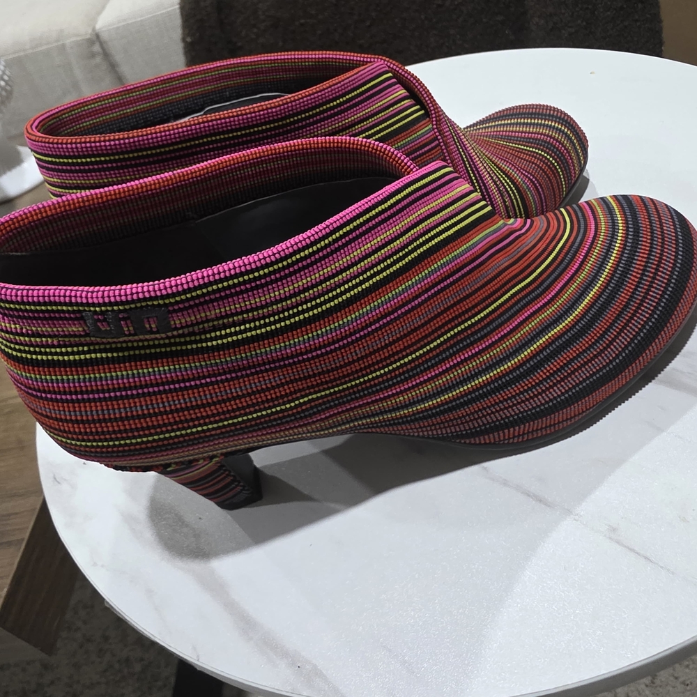 United Nude Multicolor Striped Ankle Boots